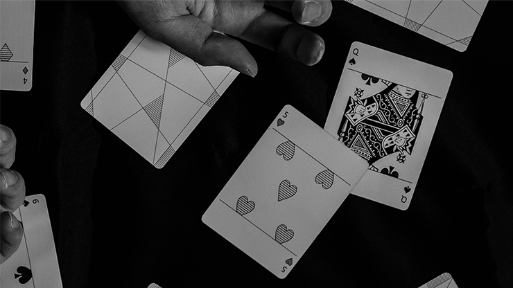 Between the Lines Playing Cards by Riffle Shuffle1