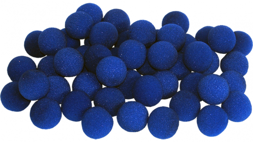 blue sponge balls