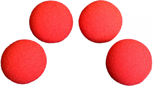 red sponge balls